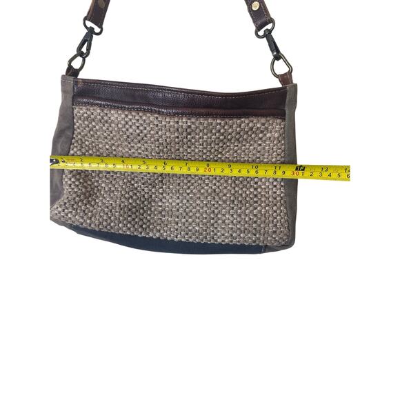 Myra Bag Crossbody Leather Intershell Tan Brown - Picture 3 of 6